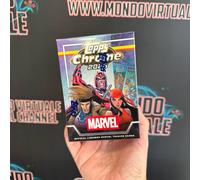 2026 Topps Chrome® Marvel Comics - Value Box (4 carte per confezione. 8 confezioni per scatola). Trova esclusivi inserti Fantastici Quattro anniversari!