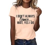 2026 Tshirt Donna T-Shirt Scollo a V Camicetta Casual Moda Manica Corta Girocollo, beige., XXL