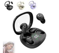 2026 Ultra Mini 2-Pack Auricolari Bluetooth, 2 paia di auricolari semi-in-ear mini for dormire, for chi dorme su un fianco e fa sport, impermeabili con microfono(Black)