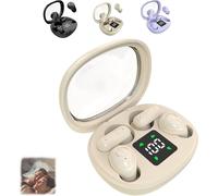 2026 Ultra Mini Confezione da 2 auricolari Bluetooth, auricolari semi-in-ear per dormire con microfono con cancellazione del rumore e display LED di