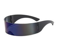 2026 Un Pezzo Avvolgere Argento Specchio Occhiali Da Sole Per Le Donne Degli Uomini Sunnies Shades Occhiali Da Sole, a11, Taglia unica