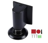 2026 Upgraded Door Wedge Stopper, Magnetic Doors Stopper for Bottom of Doors, No Drill Invisible Doorstops for Inside, Heavy Duty Magnetic Door Catch Holder to Keep Open (Black)