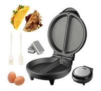 2026 Upgraded Dual-Zone Electric Omelette Maker, Omlet Maker Electric Nonstick, Double-Sided Omelet Makers with Deep Plate & Cool-Touch Handle, No Flipping Needed