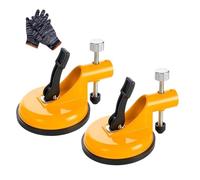 2026 Upgraded Floor Gap Fixer Tool Adjustable Height Setter, Pro Countertop Leveling Alignment Clamp with Heavy-Duty Vacuum Suction Cups Rubber for Granite Marble Tile Flooring (2pcs)