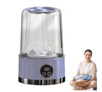 2026 Upgraded Smart Laundry Cup, Portable Washing Cup, with LCD Display, For Small Clothes, Home, Hotel And Camping (Purple)