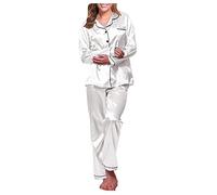2026 - Vestito Accappatoio nero abito da notte intimo da donna lungo set sciolto pigiama da donna in raso set di pigiami adorabili pigiami abito lingerie nera, bianco, 5XL