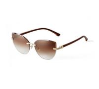 2026 Vintage Cat Eye Occhiali da sole Rimless Per Le Donne Frameless Gradient Lens Shade Eyewear Trendy Oversize Uomini Occhiali Da Sole, Tè C2, Taglia unica