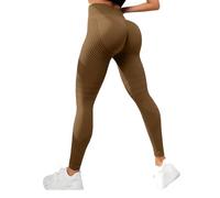 2026 Waisted And Hip Lifting Yoga Elastic Quick Drying Tight Pants, 3D Leggings Cellulite Compression for Women (Coffee,10XL)