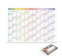 2026 Wall Calendar - 29.25x20.67 Inches 2026 Weekly Paper Planner, Wall Big Yearly Calendar, 12 Month Planner With Stickers | For Home Office School Classroom Teacher Student Family Plannings