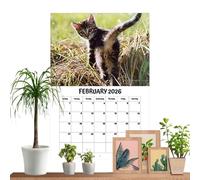 2026 Wall Calendar, Decorative Schedule Pad Organizer, Artistic Monthly Planner, Wall Accessory with Large Date Grid Colorful Design, Display for Family Kids Teacher School Classroom Home Fridge