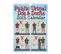 2026 Wall Calendar Public Orrinal Do's And Don'ts | 12 Jan - Dec 2026 With Daily Activities For Organizing & Planning | Hilarious Prank Gift Calendars For Family Home Office Supplies