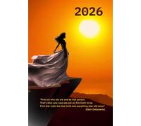 2026 week-to-view daily Agenda: "Find out who you are and be that person" personalised motivational journal