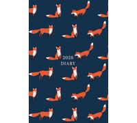 2026 Week to View Diary, Fox Pattern Design: Stylish Planner for Home and Office Use