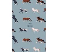 2026 Week to View Diary, Horse Pattern Design - BLUE: Stylish Planner for Home and Office Use