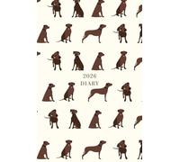 2026 Week to View Diary, Labrador Pattern Design: Stylish Planner for Home and Office Use