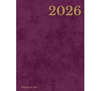 2026 Weekly & Monthly Planner for Men | January-December | 8.25x11 | Purple: Bold Hardcover Organizer with Maps, Holidays (US, UK, CA, AU), Notes & Weekly Layouts for Focus & Results