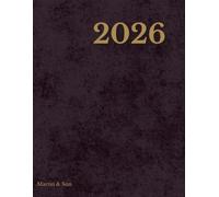 2026 Weekly & Monthly Planner for Men | January-December | 8.5x11| Black: Paperback Organizer with Maps, Holidays (US, UK, CA, AU), Notes & Goal ... Professional Schedule Book for Daily Focus