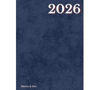 2026 Weekly & Monthly Planner for Men | January-December | INK BLUE: Bold Hardcover Organizer with Maps, Holidays (US, UK, CA, AU), Notes & Weekly Layouts for Focus & Results
