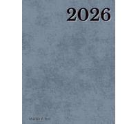2026 Weekly & Monthly Planner for Men | January-December | Slate Grey | 8.25x11: Bold Hardcover Organizer with Maps, Holidays (US, UK, CA, AU), Notes & Weekly Layouts for Focus & Results