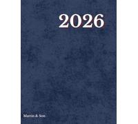 2026 Weekly & Monthly Planner for Men | Large 8.5 x 11 | INK BLUE: Paperback Organizer with Maps, Holidays (US, UK, CA, AU), Notes & Goal Sections | Simple, Professional Schedule Book for Daily Focus