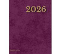 2026 Weekly & Monthly Planner for Men | Large 8.5 x 11 | Purple: Paperback Organizer with Maps, Holidays (US, UK, CA, AU), Notes & Goal Sections | Simple, Professional Schedule Book for Daily Focus