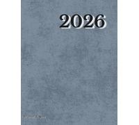 2026 Weekly & Monthly Planner for Men | Large 8.5 x 11 | Slate Grey: Paperback Organizer with Maps, Holidays (US, UK, CA, AU), Notes & Goal Sections | ... Professional Schedule Book for Daily Focus