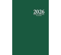 2026 Weekly & Monthly Planner: Green 6x9 Hardcover Organizer with To-Do Lists, Notes, and Calendar Pages