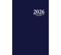 2026 Weekly & Monthly Planner: Navy Blue 6x9 Hardcover Organizer with To-Do Lists, Notes, and Calendar Pages