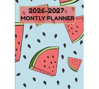 2026 Weekly Planner - Fun Watermelon Cover, 132 Pages for Fresh Organization