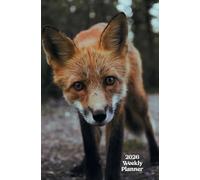 2026 Weekly Planner: small pocket sized organiser with fox on cover. Cute gift for Christmas stocking filler. Fits in purse or backpack.