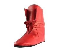 2026 Wide Fit Uomo Europa e Stati Uniti Up Chelsea Boots Neve Ginocchio Camoscio Facile On Country Walk Magazzino Isolato Pile Foderato Antiscivolo, Rosso, 39 2/3 EU