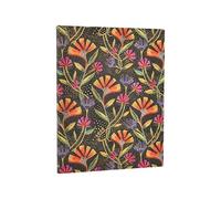 2026 Wild Flowers (Playful Creations) Ultra 12-month Vertical Softcover Flexi Dayplanner 2026 (Elastic Band Closure)