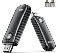 2026 Wireless TV Transmitter and Receiver, 5.8G Low Input Lag, Plug&Play | Trasmettitore ricevitore HDMI senza fili 1080P per trasmettere video da PC/Laptop a HDTV/Projector, Extender per Office/Home