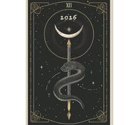 2026 Witch Planner: Weekly + Monthly Datebook, Two Pages per Week, Witchy Illustrations, Moon Phases, Holidays, Grimoire Pages, Tarot Readings, Journal Paper