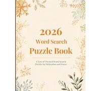 2026 Word Search Challenge: Easy-to-Read Large Print Word Searches | 8.5 x 11 Puzzle Book | 260+ Pages | 1,700+ Words & 100+ Puzzles | Monthly Themes, ... Games for Adults & Kids| perfect gift idea