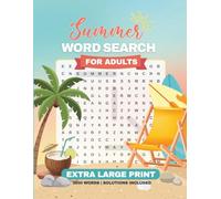 2026 Word Search for Adults & Seniors: Extra Large Print - Summer Edition