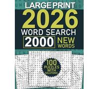 2026 Word Search: Large Print Puzzle Book with 100 Fun and Challenging Word Searches | 2000 New Words for Adults & Seniors for Relaxation and Brain Exercise