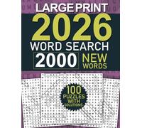 2026 Word Search: Large Print Puzzle Book with 100 Fun and Challenging Word Searches | 2000 New Words for Adults & Seniors for Relaxation and Brain Exercise