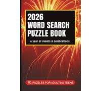 2026 Word Search Puzzle Book: 70 Puzzles for Adults & Teens
