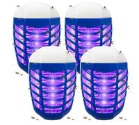 2026 Zapper per insetti da interni, silenzioso, per casa, moscerini della frutta, moscerini e insetti con luce UV, trappola elettrica per insetti per cucina e camera da letto, confezione da 4