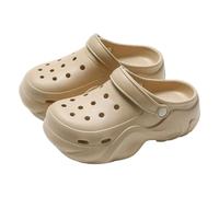2026 Zoccoli comodi slip on per donne uomini unisex traspiranti casual scarpe da passeggio leggere suola morbida sandali con piattaforma spessa, cachi, 42.5 EU