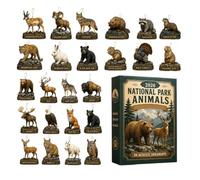 2026s 2026 National Park Countdown | 24-Day Acrylic Flat Animal Decorations