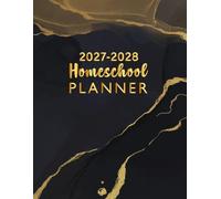 2027-2028 Homeschool Planner: Academic Yearly Schedule Organizer Curriculum Record Book from July to June with Subjects Attendance Chart Grade Log and More. (Volume 1)