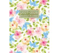 2027-2028 Monthly Planner: 2 Year Canada Calendar from January 2027 to December 2028 - Two Pages per Month || 24 Months Appointment Book with Holidays ... Quotes || Large Size - Floral Cover