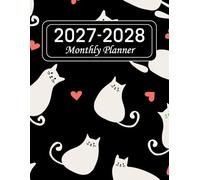 2027-2028 Monthly Planner: Cats Theme with Holidays, Notes, and Inspirational Quotes (January 2027 to December 2028)