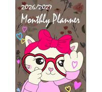 2027 - 2028 Monthly Planner: Two-Year Calendar from January 2027 to December 2028 | 24-Month Schedule Organizer with Holidays and Inspirational Quotes and Vision Board | Large Size | CATS Cover