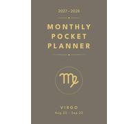 2027-2028 Monthly Pocket Planner | Virgo: 2-Year Monthly Calendar with Goals, To-Do Lists, Important Dates, Notes & More