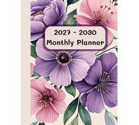 2027-2030 Monthly Planner: 4 Year Calendar 8.5 x 11 Large Size with Holiday Reminders | from JANUARY to DECEMBER 48 Month Organizer Schedule | Purple ... time and prioritizing to achieve their goals