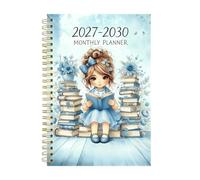 2027-2030 Monthly Planner - 4-Year Spiral Bound Agenda with Tabs | Reading Theme Cover Academic Journal with Monthly Tabs, Professional Schedule Notebook for Students, Teachers and Entrepreneu