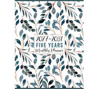 2027-2031 Monthly Planner: Simple Five Years Monthly & Weekly Large Schedule Organizer with Calendar/ 60 Months Agenda with Projects/ Notes/ Goals & Checklists (Pretty Floral Cover)